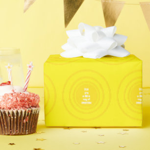 Sie sind ein wenig Ray von Sunshine gelbe Sonne gl Geschenkpapier