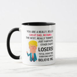 Sie sind ein wirklich großer Vater Trump Meme Indi Tasse