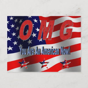Sie sind eine amerikanische Glückwunschpostkarte Postkarte