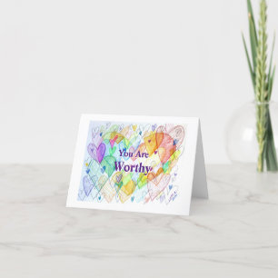 Sie sind eine Art Grußkarte für Rainbow Hearts Dankeskarte