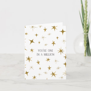 Sie sind eine in einer Million-Gold-Stars-Karte Karte