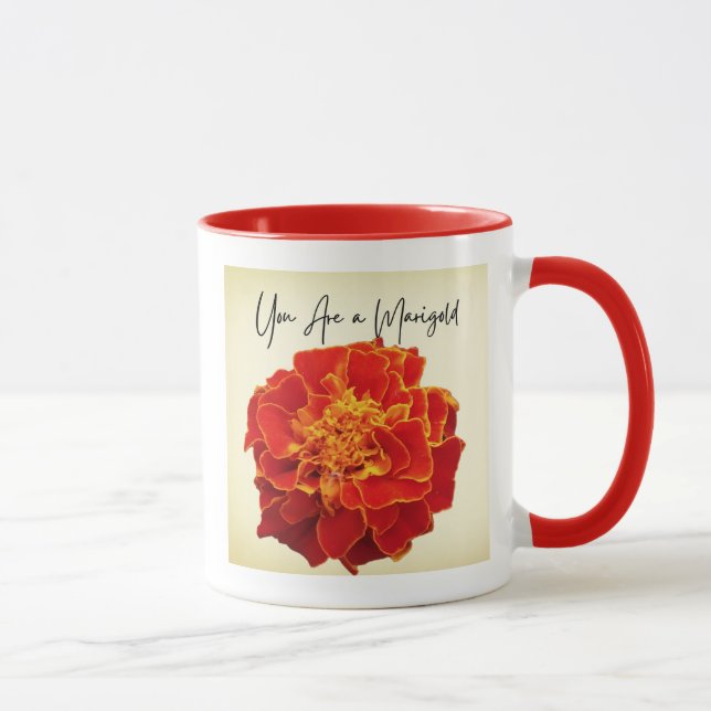 Sie sind eine Marigold Coffee Tasse - Danke, Gesch (Rechts)