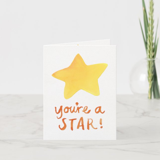 Sie sind eine Star Note Card Karte (Vorderseite)