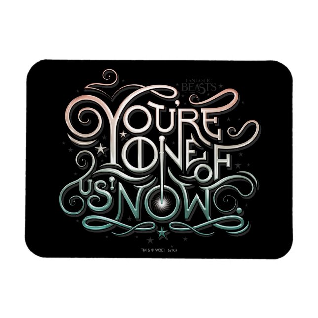 Sie sind einer von uns jetzt farbenfrohe Grafik Magnet (Horizontal)