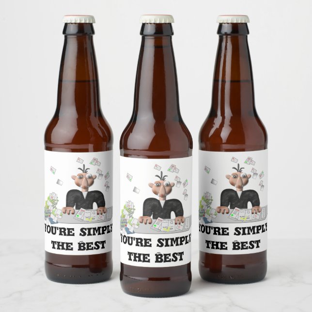 Sie sind einfach der beste .Personalisierte Text Bierflaschenetikett (Flaschen)