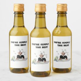 Sie sind einfach der beste .Personalisierte Text Weinetikett