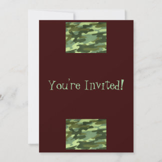 Sie sind eingeladen!-Camouflage Design Einladung