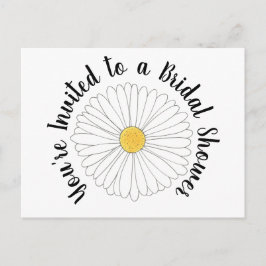 Sie sind eingeladen Daisy Blume Brautparty Floral Einladungspostkarte