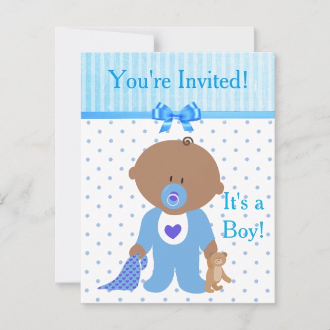Sie sind eingeladen, es ist eine Boy Baby Shower E Einladung (Vorderseite)