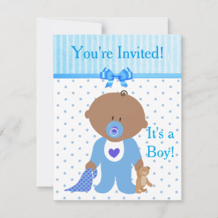 Sie sind eingeladen, es ist eine Boy Baby Shower E Einladung