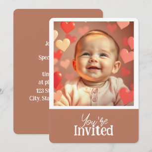 Sie sind eingeladen, Foto- und Texteinladung hinzu Einladung