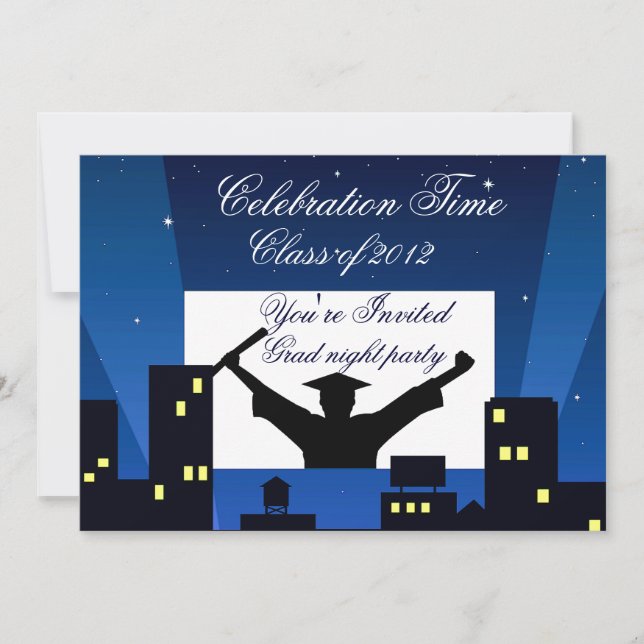Sie sind eingeladen, Graduationsparty_ Einladung (Vorderseite)