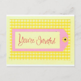 Sie sind eingeladen Postkarte