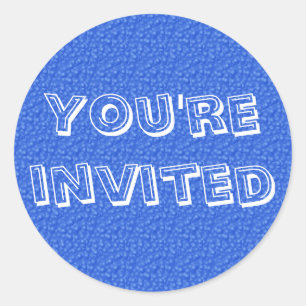Sie sind eingeladen runder aufkleber