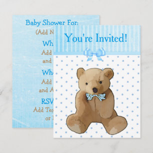 Sie sind eingeladen, Teddy Bear Baby Shower Einlad Einladung