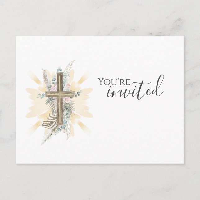 Sie sind eingeladene Kirche Postkarte (Vorderseite)