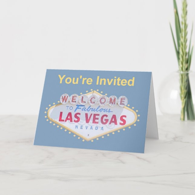 Sie sind eingeladene Las Vegas-Einladungs-Karten Einladung (Vorderseite)