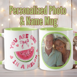 "Sie sind eins in einem Melon Custom - Name & Foto Tasse
