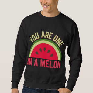 Sie sind eins in einem Melon Watermelon Lover Trop Sweatshirt