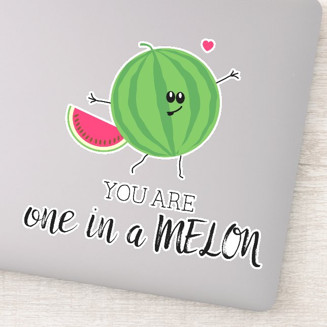 Sie sind eins in einer Million Danke, Watermelon Aufkleber (Detail)