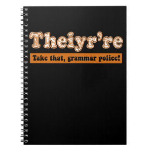 Sie sind Englischlehrerin Grammar Police Notizblock