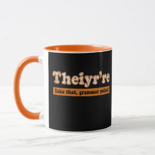 Sie sind Englischlehrerin Grammar Police Tasse