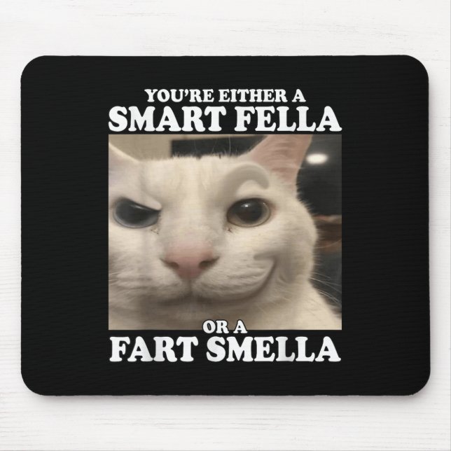 Sie sind entweder eine kluge Fella oder eine Furz  Mousepad (Vorne)