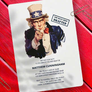 Sie sind entworfen worden! B-Day-Feier Einladung