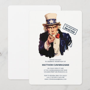 Sie sind erarbeitet worden! B-Day-Feier Einladung