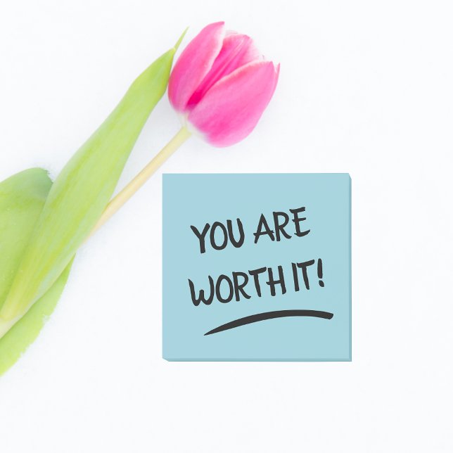 Sie sind es Wert Positiv Post-it Klebezettel (Affirmation sticky note 💗)
