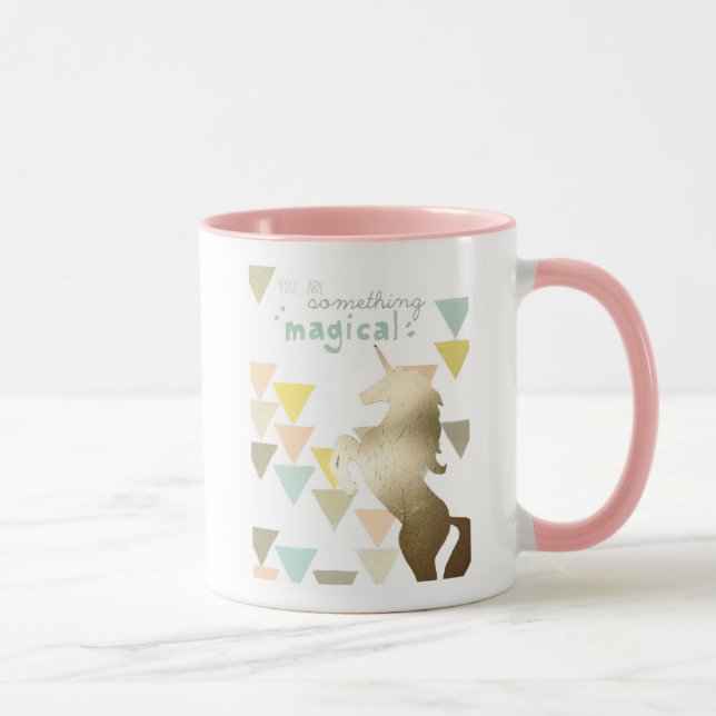 Sie sind etwas Magisches Gold Unicorn Tasse (Rechts)