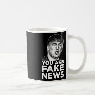 Sie sind Fake News - Präsident Trump Sarkastische Kaffeetasse