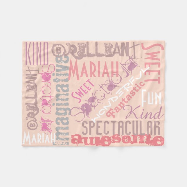 Sie sind fantastische personalisierte fleecedecke (Vorderseite (Horizontal))