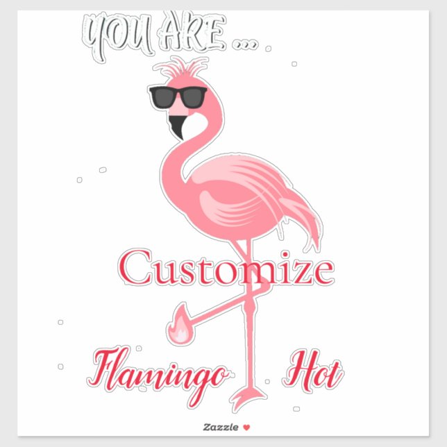 Sie sind Flamingo Hot Thunder_Cove Aufkleber (Blatt)