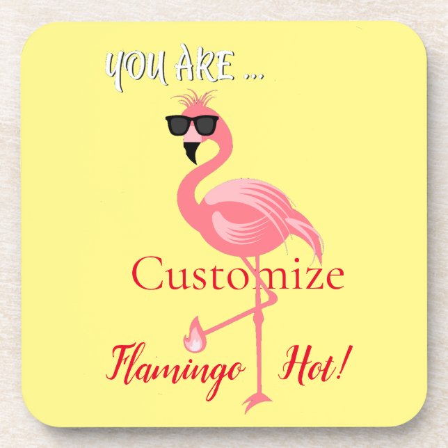 Sie sind Flamingo Hot Thunder_Cove Getränkeuntersetzer (Vorderseite)