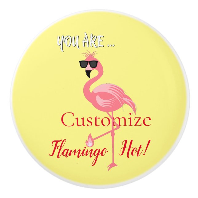 Sie sind Flamingo Hot Thunder_Cove Keramikknauf (Vorderseite)