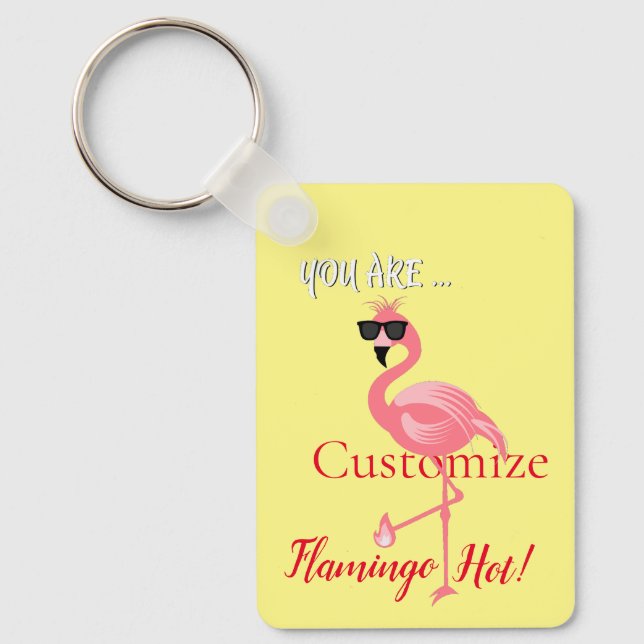 Sie sind Flamingo Hot Thunder_Cove Schlüsselanhänger (Vorderseite)