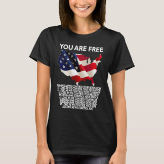Sie sind frei, solange wir Ihre Ressourcen kontrol T-Shirt