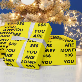 Sie sind Geld Inspiration Geschenkpapier