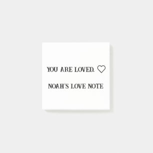 Sie sind geliebt - Custom Affirmation Sticky Hinwe Post-it Klebezettel