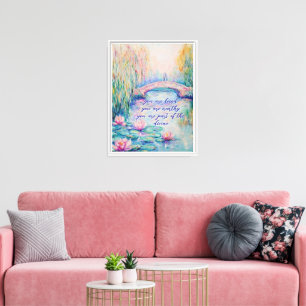 Sie sind geliebt Monet InspiredStretched Canvas Pr Leinwanddruck