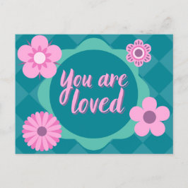 Sie sind geliebt platonisches Valentin Postkarte