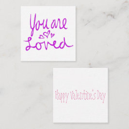 Sie sind geliebt Valentine Mitteilungskarte