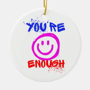 SIE SIND GENUG KERAMIK ORNAMENT