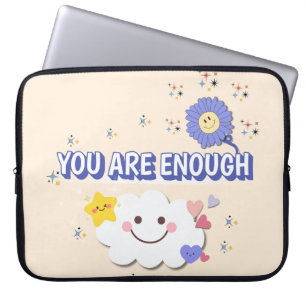 Sie sind genug Laptop-Sieb - Beige Sonnenschein Laptopschutzhülle