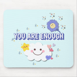 Sie sind genug - Minze Blume Mousepad