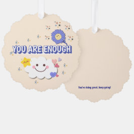 Sie sind genug skaliert Ornament - Happy Cloud & Karte