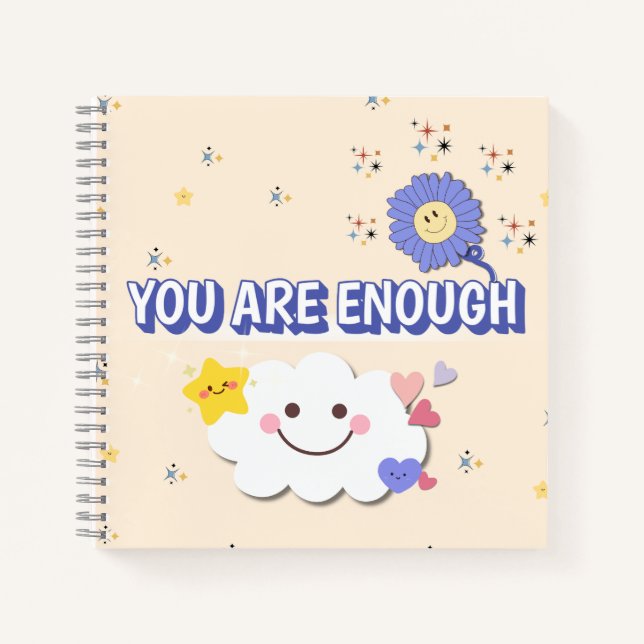 Sie sind genug SpiralNotebook - Niedliches Cloud-D Notizbuch (Vorderseite)