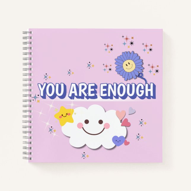 Sie sind genug SpiralNotebook - Niedliches Cloud-D Notizbuch (Vorderseite)