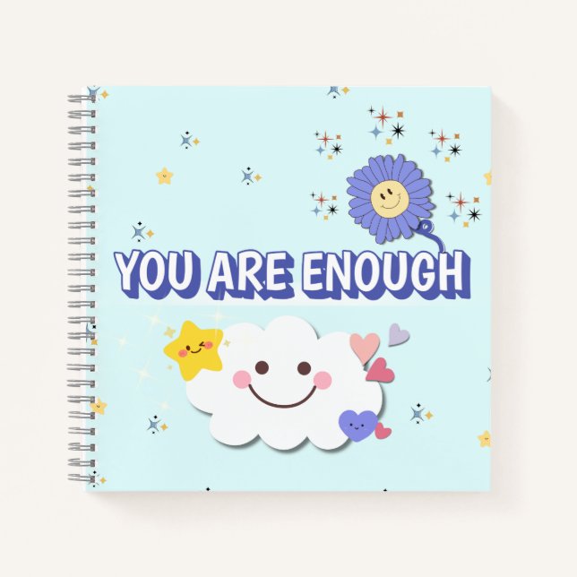 Sie sind genug SpiralNotebook - Niedliches Cloud-D Notizbuch (Vorderseite)